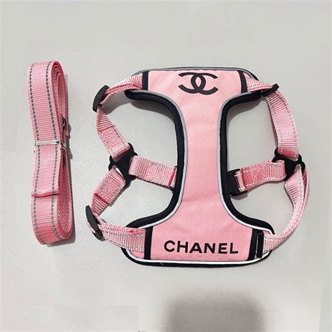 chanel dog harness and leash|Chanel dog jacket.